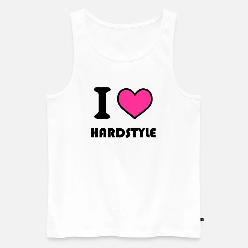 hardstyle - Männer Premium Bio Tank Top - Weiß