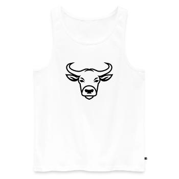 Buffle - Débardeur bio Premium Homme - blanc - Devant - Michal (187cm)