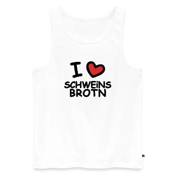 I Love Pork Sandwiches - Men's Premium Organic Tank Top - white - Front - Michal (187cm)