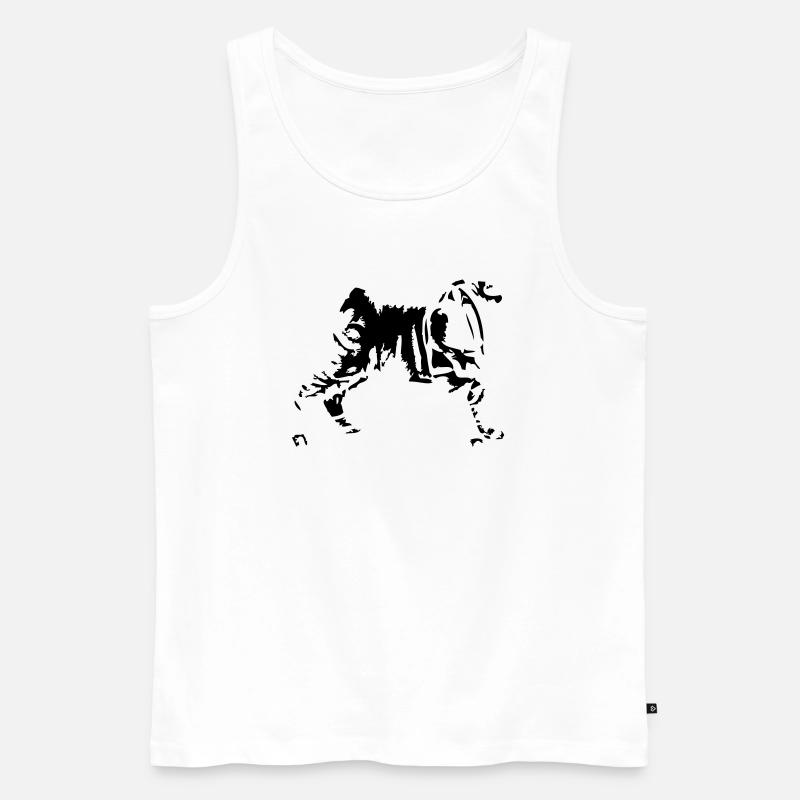 shar-pei - Männer Premium Bio Tank Top - Weiß