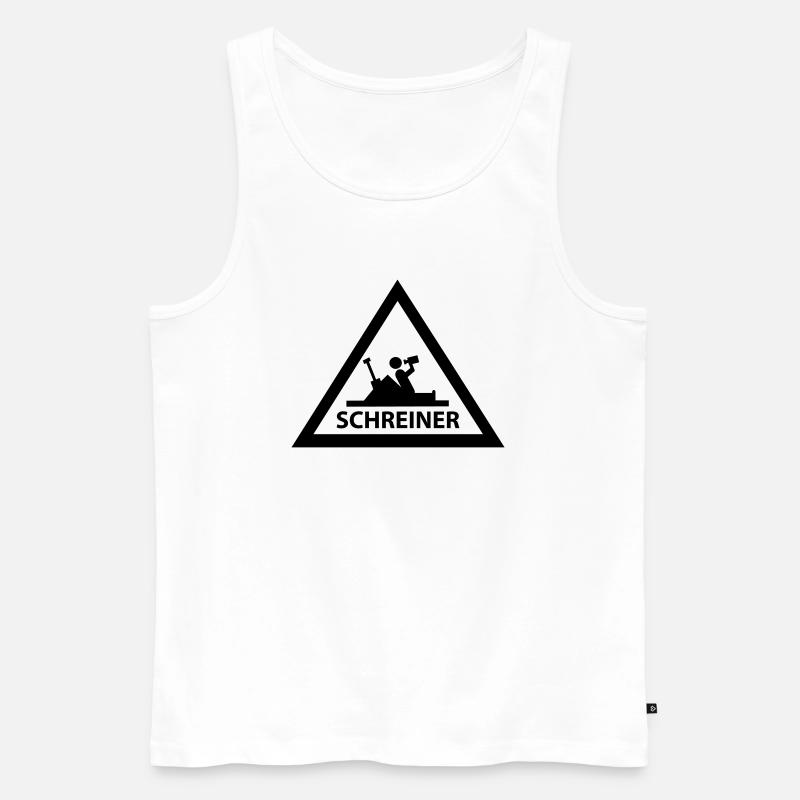 schreiner - Männer Premium Bio Tank Top - Weiß
