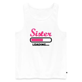 Sister - Men's Premium Organic Tank Top - white - Front - Michal (187cm)