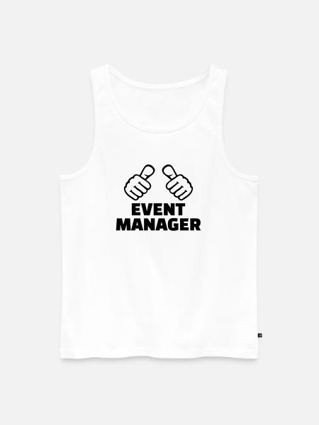Event Manager - Männer Premium Bio Tank Top - Weiß
