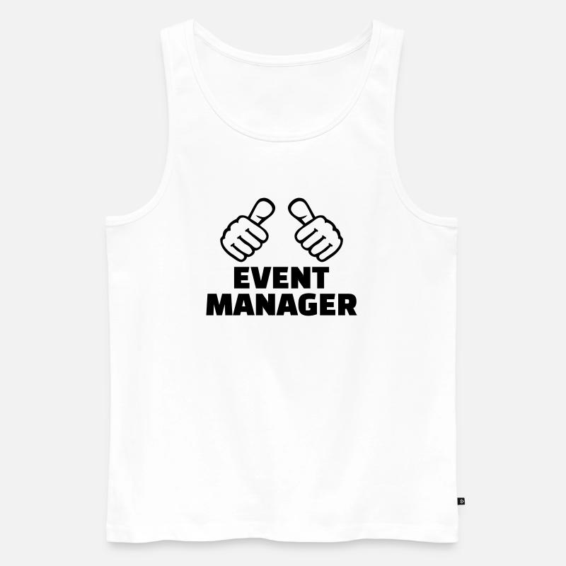 Event Manager - Men's Premium Organic Tank Top - white