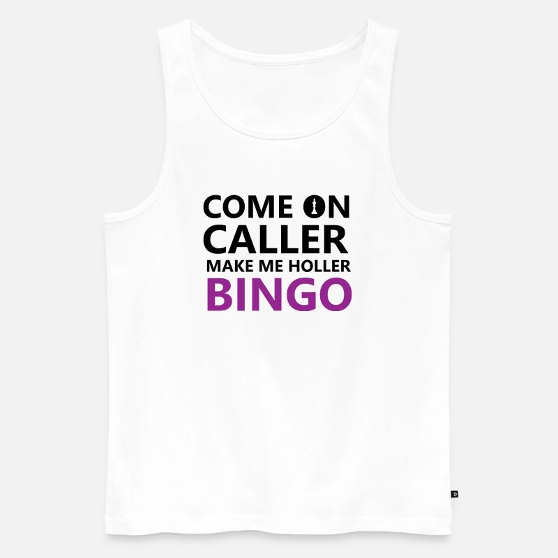 boardgame chess backgammon game night - Männer Premium Bio Tank Top - Weiß