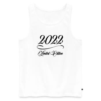 Limited Edition 2022 - Geburtstag 2022 - Männer Premium Bio Tank Top - Weiß - Vorne - Michal (187cm)