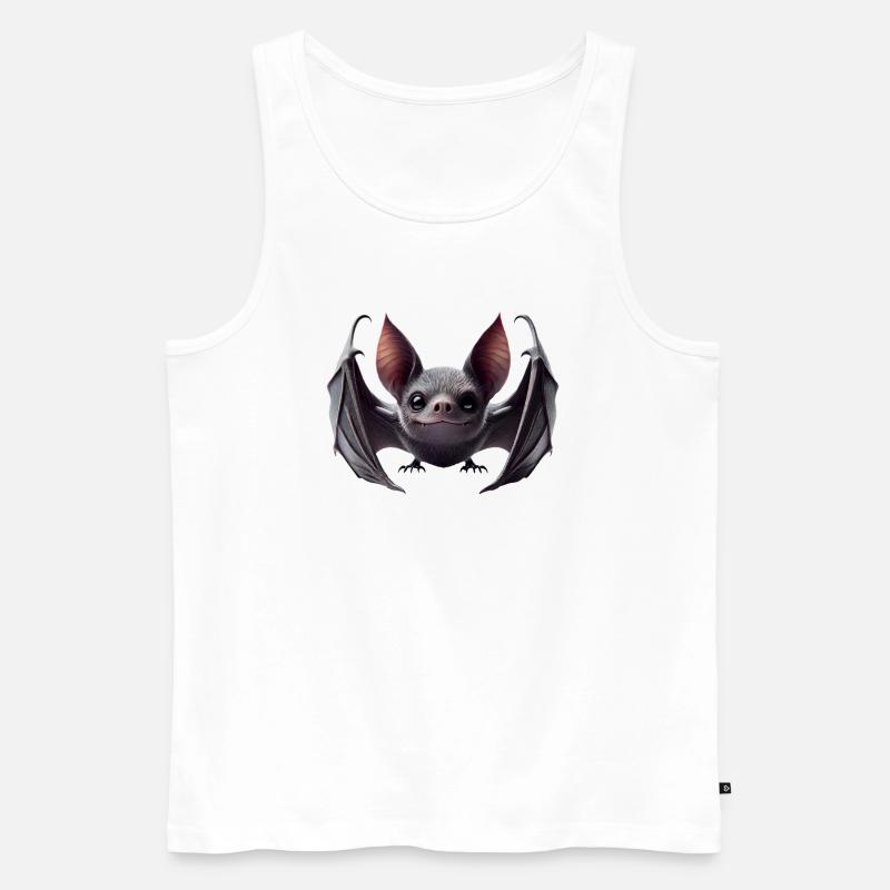 Fledermaus 2 - Männer Premium Bio Tank Top - Weiß
