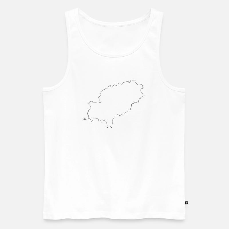 Ibiza - Männer Premium Bio Tank Top - Weiß