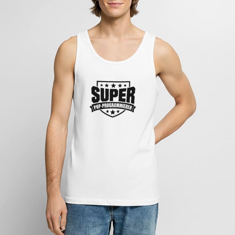Super PHP-Programmierer Männer Premium Bio Tank Top