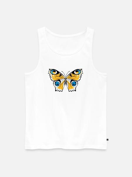 PFAUENAUGE - Männer Premium Bio Tank Top - Weiß