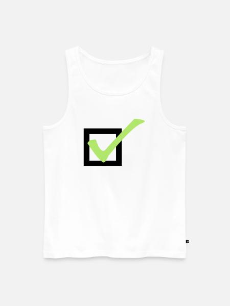 check - Débardeur bio Premium Homme - blanc