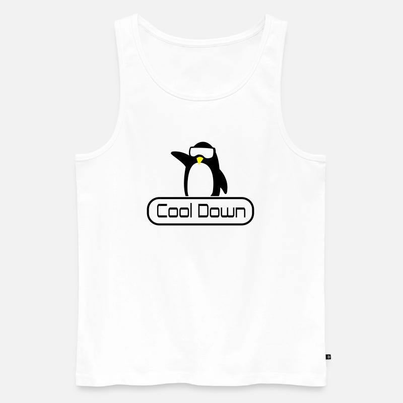 cool down - Männer Premium Bio Tank Top - Weiß