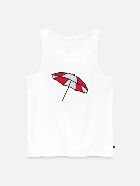 Sonnenschirm - Männer Premium Bio Tank Top - Weiß