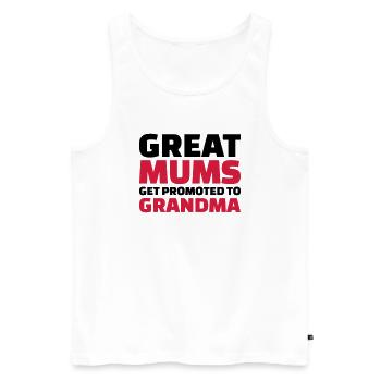 Oma - Männer Premium Bio Tank Top - Weiß - Vorne - Michal (187cm)
