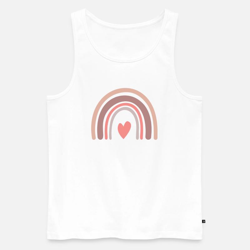 Rainbow - Männer Premium Bio Tank Top - Weiß