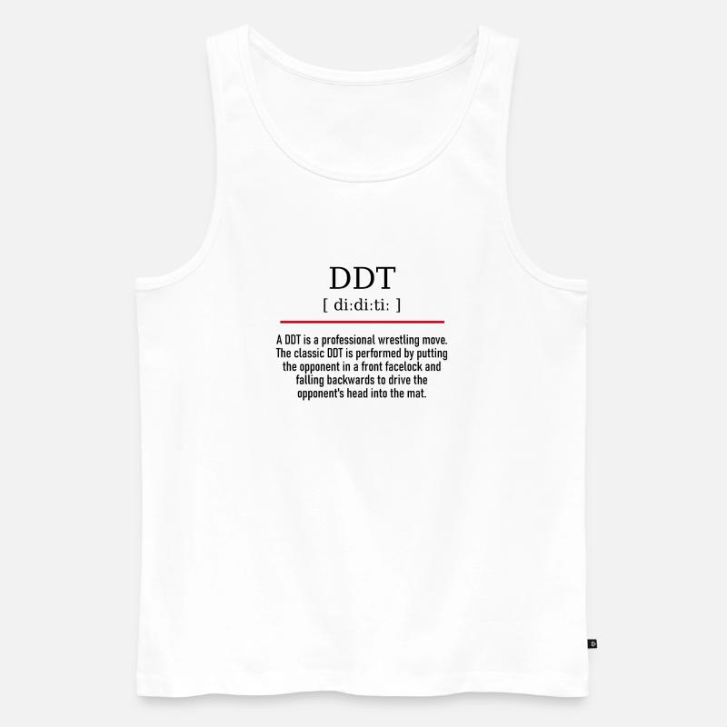 DDT - spelling and description - Männer Premium Bio Tank Top - Weiß