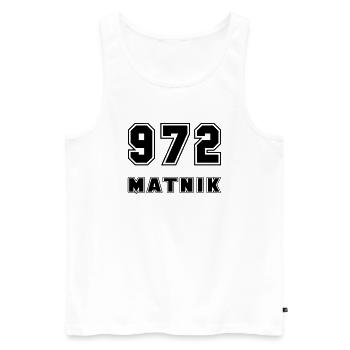 972-matnik - Men's Premium Organic Tank Top - white - Front - Michal (187cm)