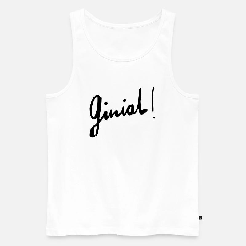 Ginial - Männer Premium Bio Tank Top - Weiß