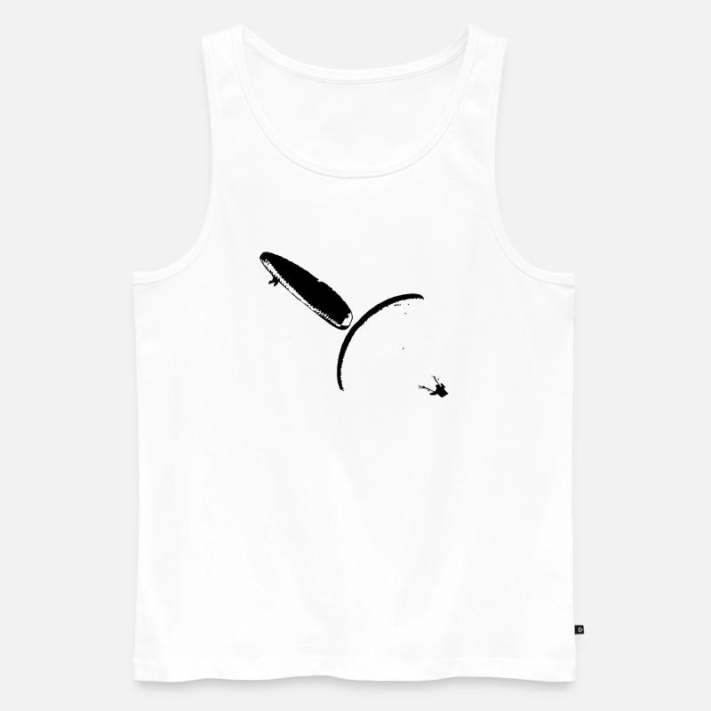 Paragliding Synchro Spiral - Männer Premium Bio Tank Top - Weiß