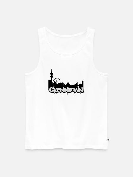 glenntown - Ekologisk premium tanktopp herr - vit