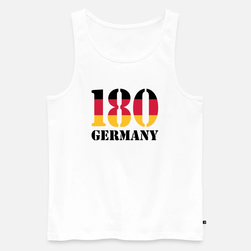180 Germany - Männer Premium Bio Tank Top - Weiß