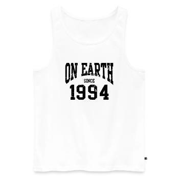 Birthday - On Earth Since 1994 - Geburtstag - Men's Premium Organic Tank Top - white - Front - Michal (187cm)