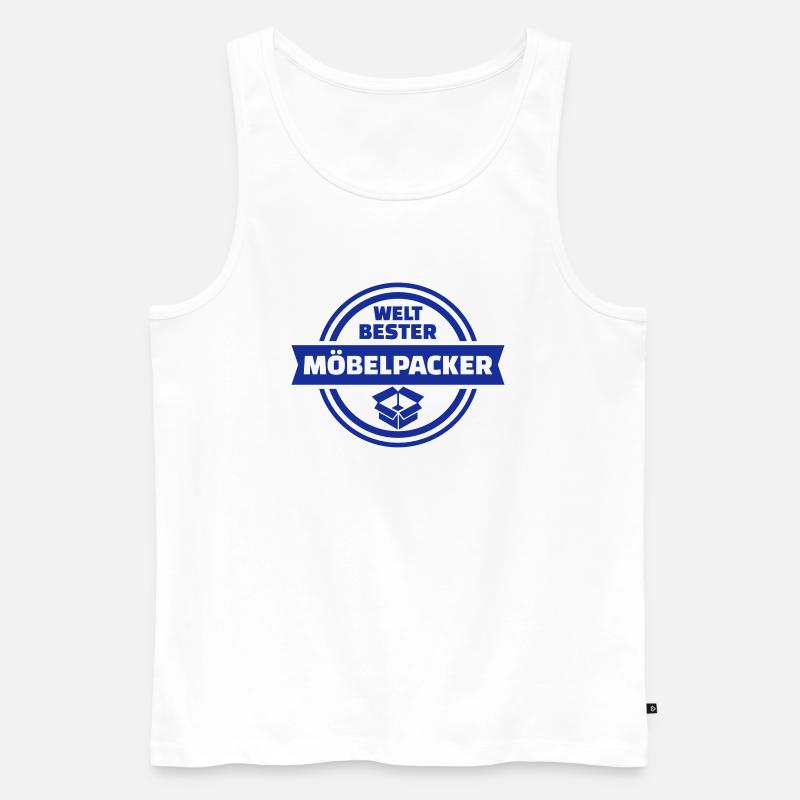 Möbelpacker - Männer Premium Bio Tank Top - Weiß