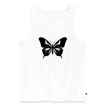 Papillon - Débardeur bio Premium Homme - blanc - Devant - Michal (187cm)