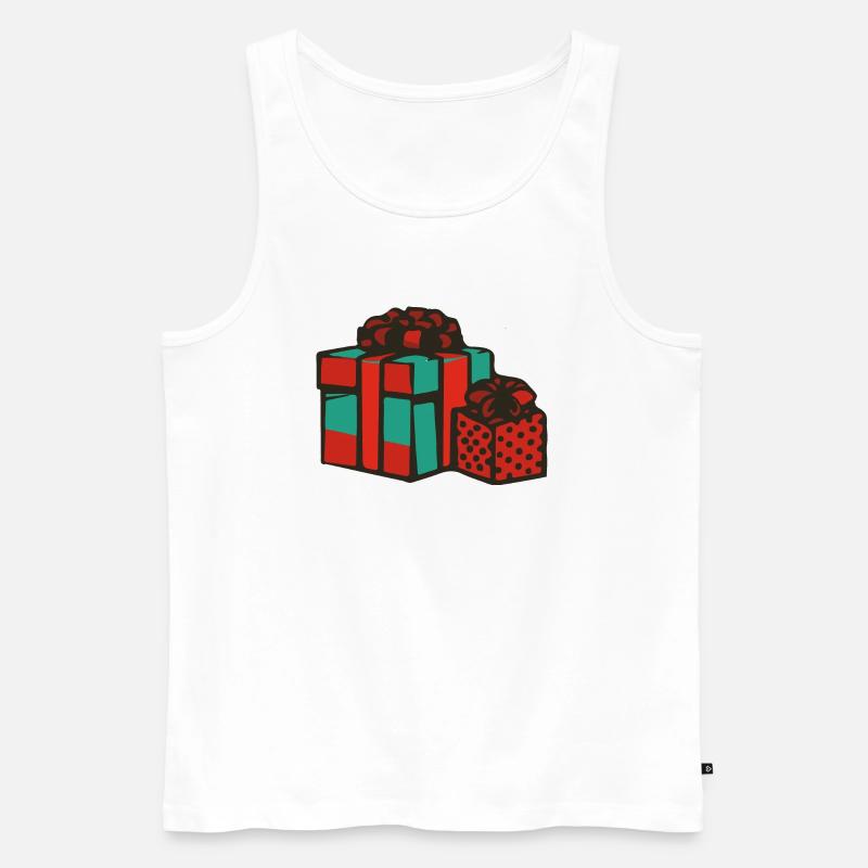 geschenke weihnachten - Männer Premium Bio Tank Top - Weiß