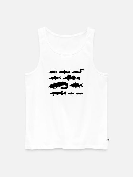 Fische in Deutschland - Männer Premium Bio Tank Top - Weiß