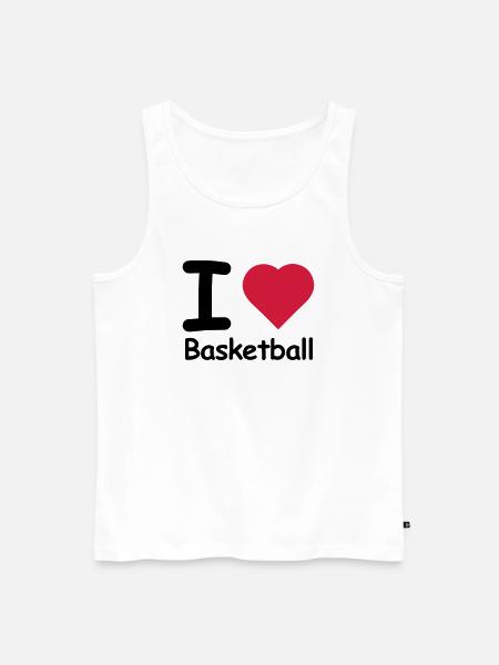 ball basket basketball - Men's Premium Organic Tank Top - white