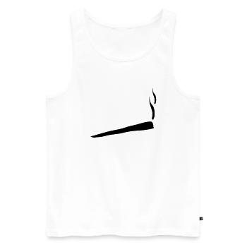 joint_t1 - Débardeur bio Premium Homme - blanc - Devant - Michal (187cm)