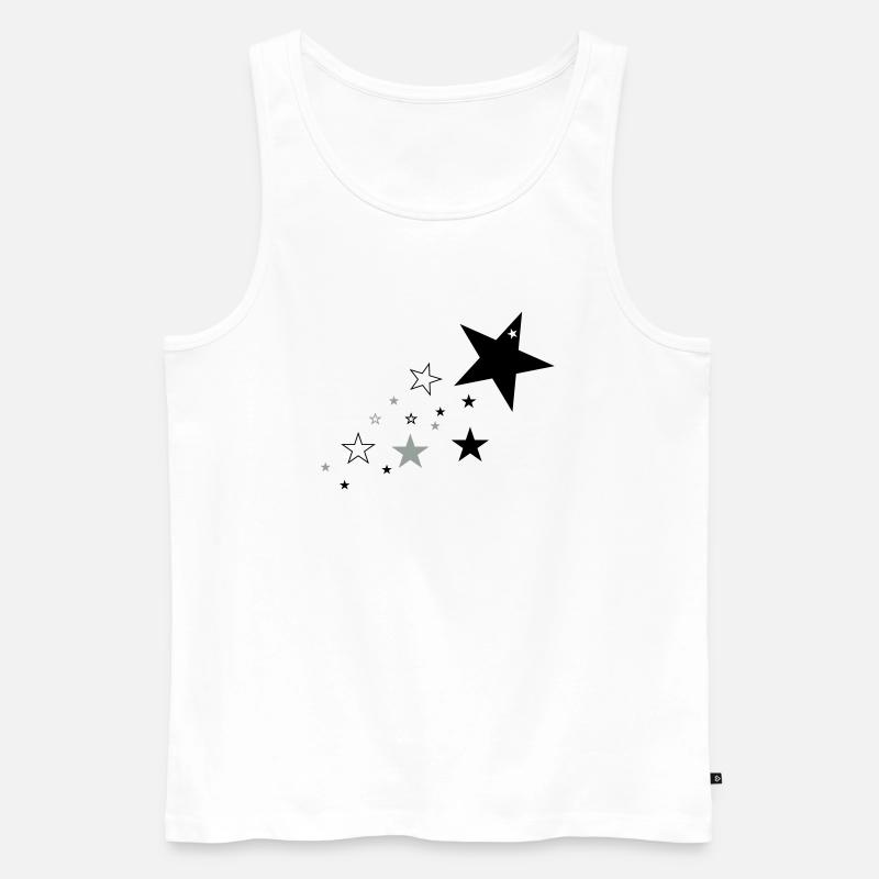 Sterne 1 - Männer Premium Bio Tank Top - Weiß