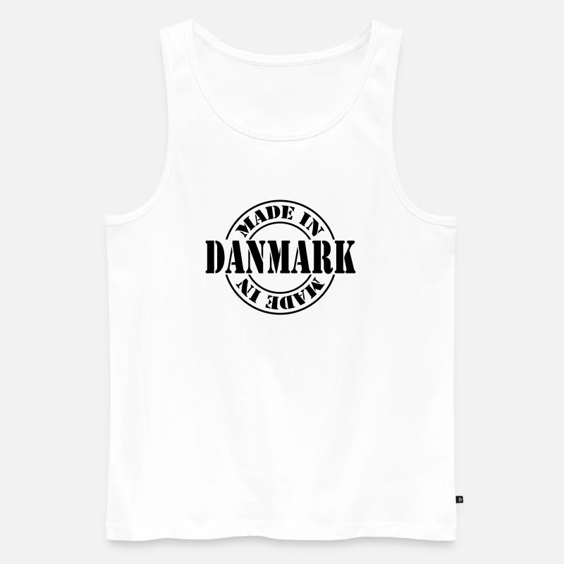 made in danmark m1k2 - Männer Premium Bio Tank Top - Weiß