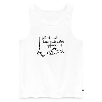 nein - ich habe ... - Männer Premium Bio Tank Top - Weiß - Vorne - AI Model Male 178 light (178cm)