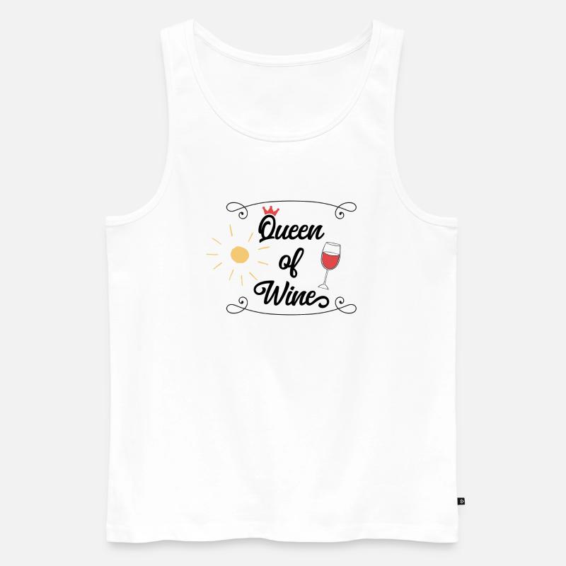 wein - Männer Premium Bio Tank Top - Weiß