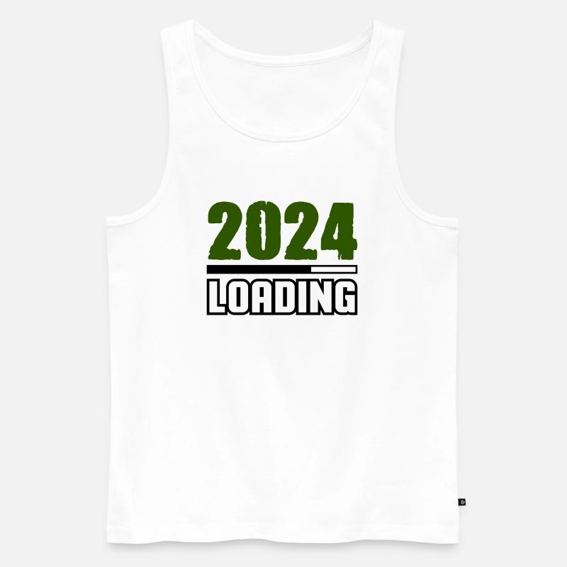 Loading 2024 - Männer Premium Bio Tank Top - Weiß