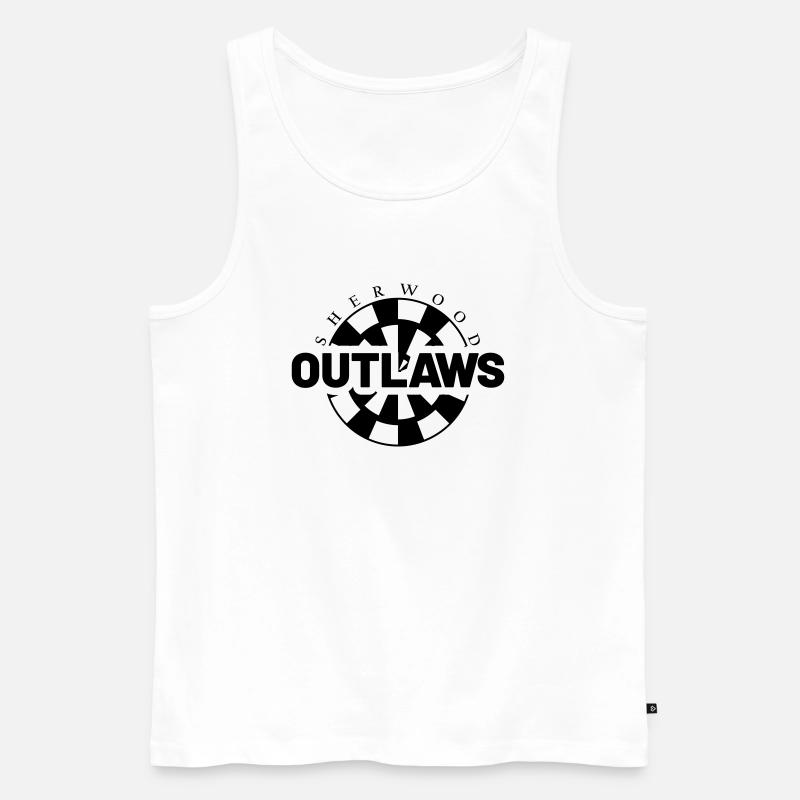 sherwood outlaws Dartscheibe - Männer Premium Bio Tank Top - Weiß