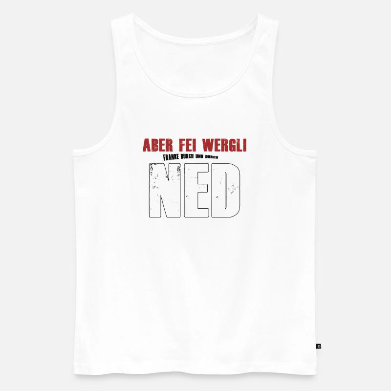 Franke durch und durch - Männer Premium Bio Tank Top - Weiß