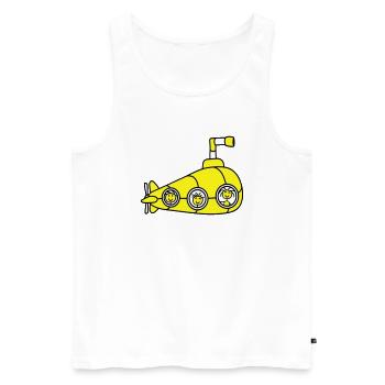 Lustige 3 U-Boot Crew Team Drei Freunde Matrosen - Männer Premium Bio Tank Top - Weiß - Vorne - AI Model Male 178 light (178cm)