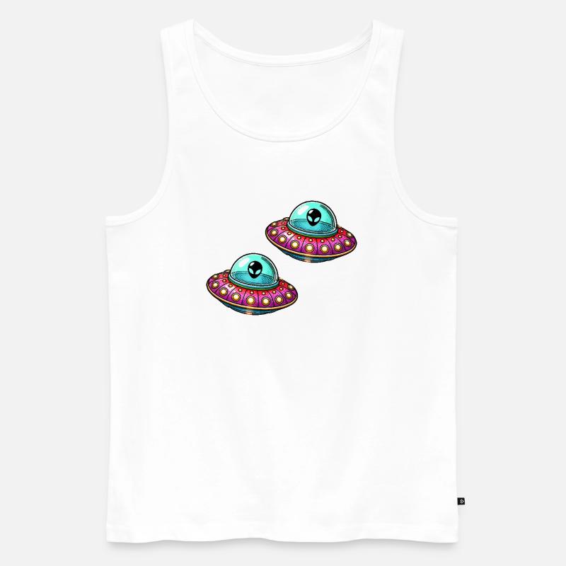 ufo comic 2 - Männer Premium Bio Tank Top - Weiß