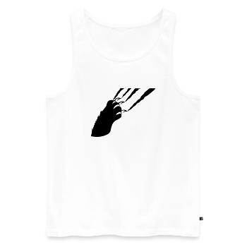 claw - Men's Premium Organic Tank Top - white - Front - AI Model Male 178 light (178cm)