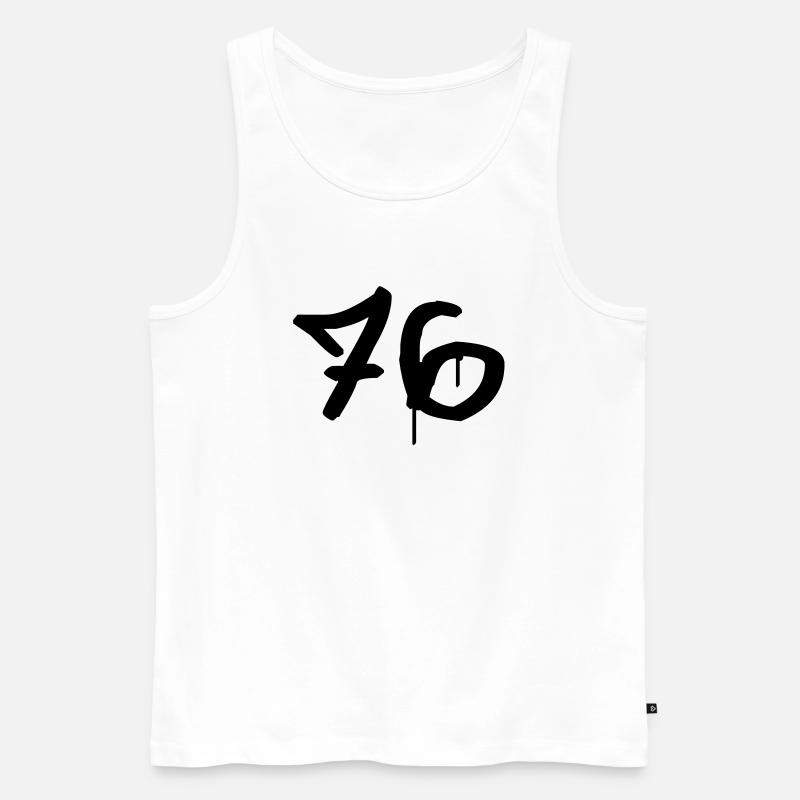 Graffiti : 76 - Männer Premium Bio Tank Top - Weiß