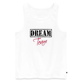 Dream Team - Débardeur bio Premium Homme - blanc - Devant - AI Model Male 178 light (178cm)