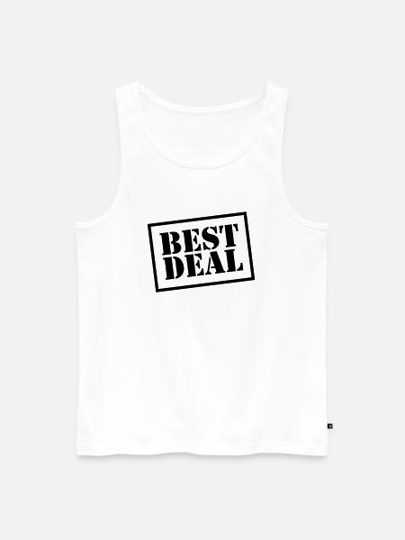 Best Deal - Männer Premium Bio Tank Top - Weiß