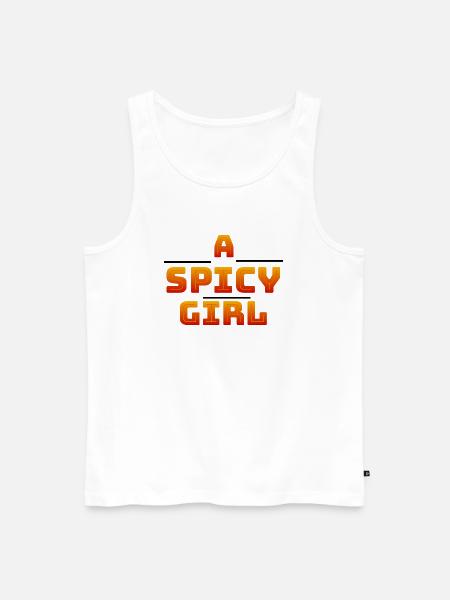 Ein scharfes Mädchen - Männer Premium Bio Tank Top - Weiß