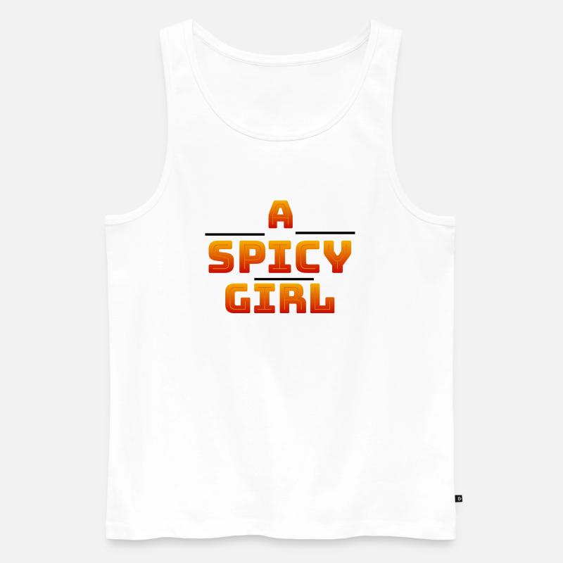 Ein scharfes Mädchen - Männer Premium Bio Tank Top - Weiß