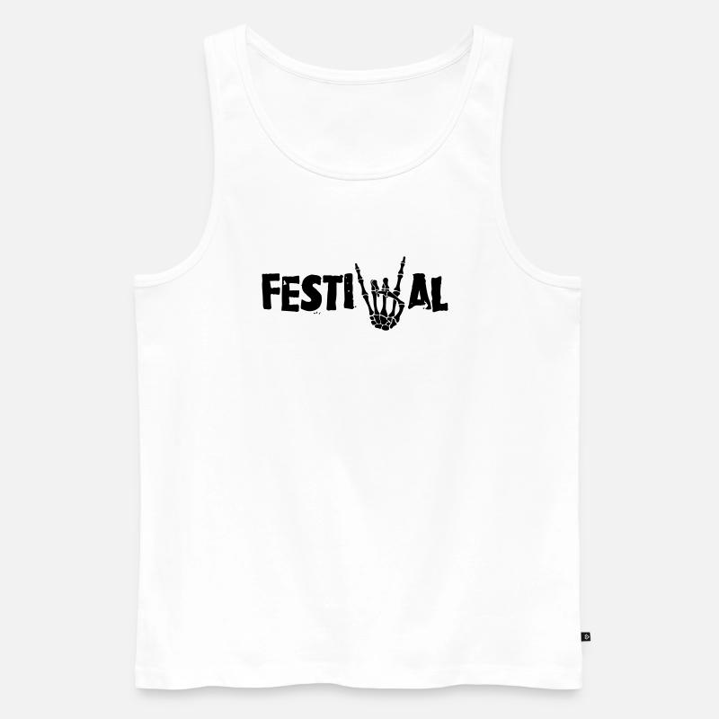 festival - Männer Premium Bio Tank Top - Weiß