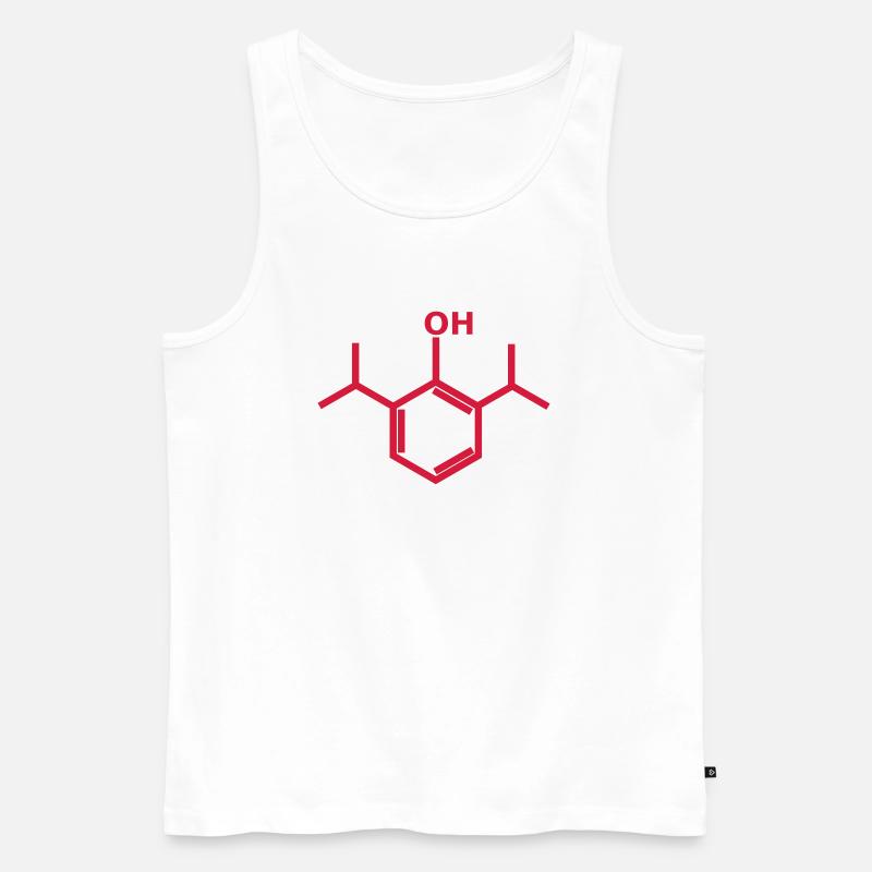 Propofol - Männer Premium Bio Tank Top - Weiß