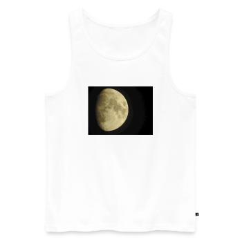 DSCN5955 2 - Men's Premium Organic Tank Top - white - Front - Michal (187cm)